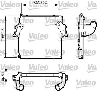 INTERCOOLER OEM ACTROS MP1, MP2, MP3